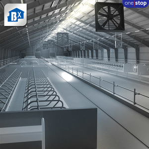 Diseño de Casa de vaca de estructura de acero, cobertizo de granja de Casa de granja de vaca, taller de estructura de acero - Product Image 6