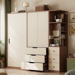 Armoire autoportante avec portes coulissantes et rangement intégral pour les chambres <span class=keywords><strong>sans</strong></span> placards intégrés - Product Image 6