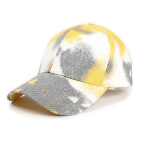 Tie Dye Baseball <b>Cap</b> For <b>Women</b> With Cross Back Design Casual Outdoor Sun Protection Hat Polyester Cotton Twill Material - Product Image 5