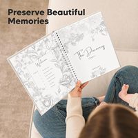 Carnet de grossesse relié à anneaux Blossom, 80 pages, couverture rigide, coffret cadeau pour futures mamans