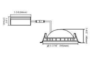 HA CONDOTTO LA Luce Baia Indiretta Apparecchio di Cupola 6 pollici da incasso a <span class=keywords><strong>LED</strong></span> illuminazione della baia - Product Image 3
