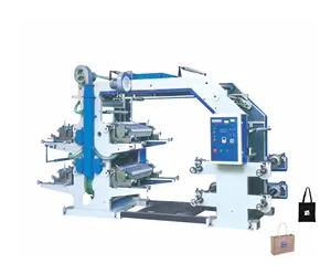 Mesin cetak Offset 4 warna otomatis untuk cangkir kertas dengan teknologi cetak Flexographic