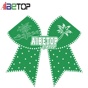 Lazo de entrenamiento con lunares verdes tropicales |   Coletero con Estampado de Palmeras para Entrenamientos Diarios de Equipos Juveniles - Product Image 1