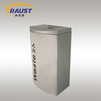 Traust 50L aéroport intérieur en acier inoxydable poubelle poubelle poubelle usine fournisseur fabricant poubelle