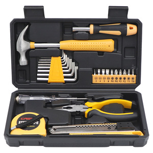 25 Pieces Household <b>Tool</b> Kit Hexagon Hammer Pliers Manual Family Service <b>Box</b> - Product Image 1
