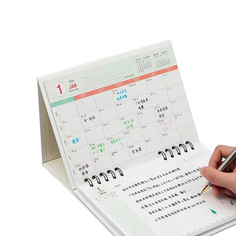 Fashion Waterproof Customization Mini Desk Calendar 2022 Printing Desk Calendar