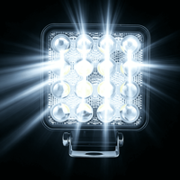 4.2Inch 48W Square LED Work Light 5D Lens IP68 Waterproof 12-48V 1920lm Auxiliary Driving Lamp for Offroad Car Truck Forklift
