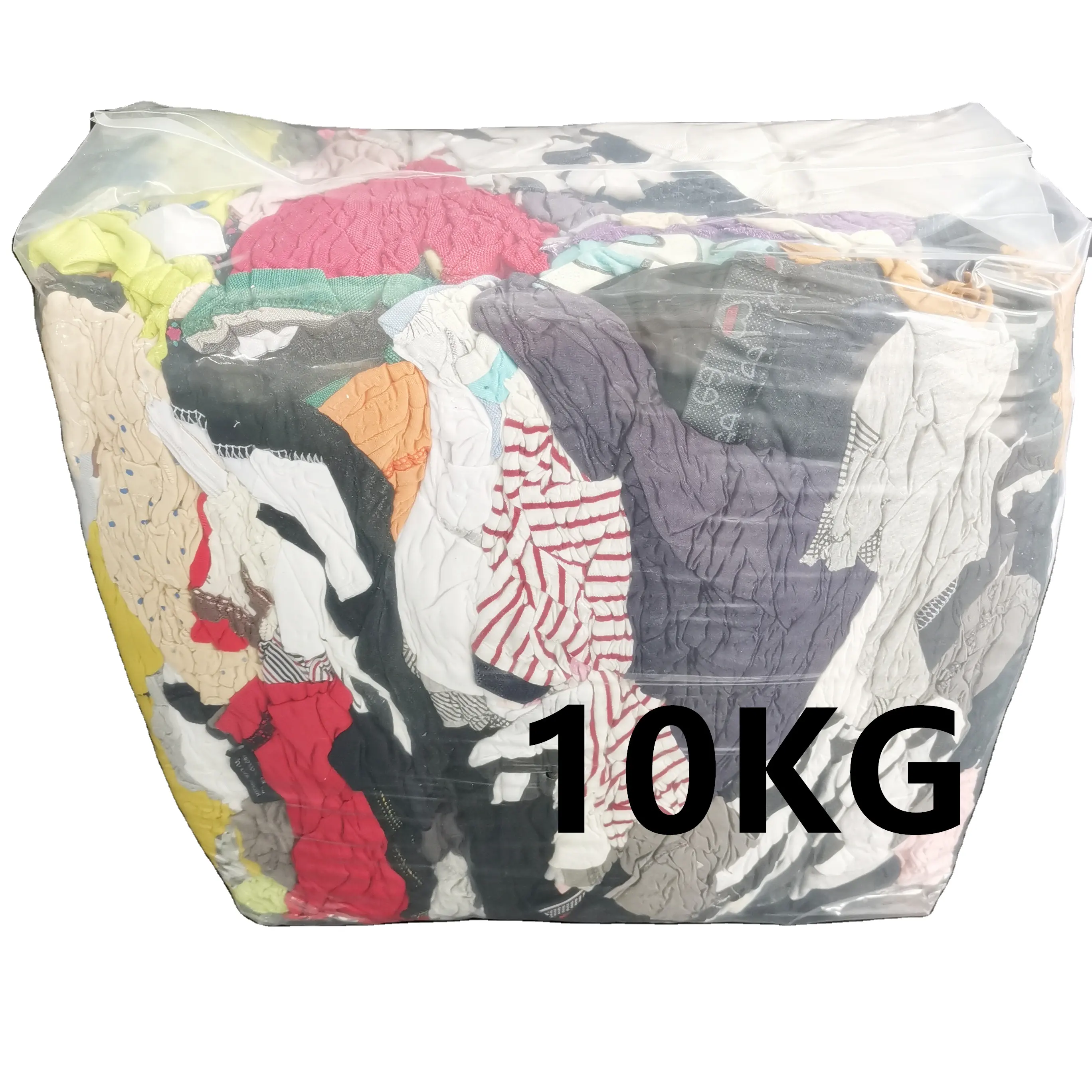 Trapos de limpieza de algodón de colores 100% algodón camiseta de limpieza Marina trapos de limpieza usados baratos