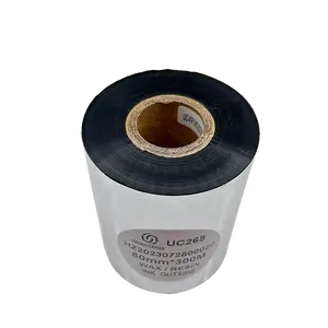 UC268 80MM* 300M Wax Resin Thermal Transfer Ribbon Barcode Ribbon For Zebra Printer