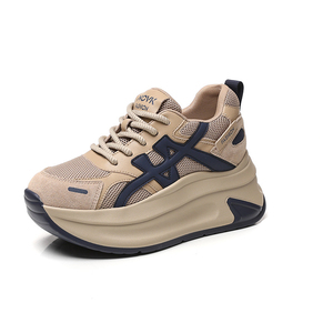 Nuevas llegadas Primavera 2026: Zapatos casuales de mujer con tacón elevado, suela gruesa, estilo retro, transpirables, de malla, tipo Dad Shoes - Product Image 3