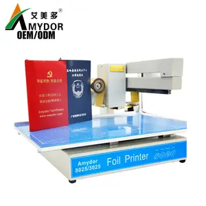 Amydor 3025 flatbed aluminum digital foil printer/foil Stamping Machine/gold foil printing machine