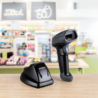 Lecteur de codes-barres sans fil Mindeo CS2190 BT 1D à balayage automatique avec interface USB en stock pour la logistique et l'inventaire