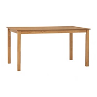 Juego de Comedor Moderno Minimalista de 7 Piezas en Color Roble Natural, Ahorra Espacio, con 1 Mesa y 6 Sillas, para el Hogar y Reuniones Familiares
