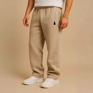 <span class=keywords><strong>Pantaloni</strong></span> della <span class=keywords><strong>tuta</strong></span> larghi in velluto ricamati con coulisse in vita, a gamba dritta, per l'autunno/inverno 2026 - Collezione transfrontaliera - Product Image 3