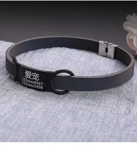 Accesorios para Mascotas al por Mayor, <span class=keywords><strong>Collar</strong></span> de Silicona para Perro y Gato con Placa de Identificación, Personalizado para Verano, Marca Personalizada, Múltiples Especificaciones - Product Image 6