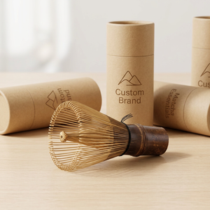 Batidor de Té de Bambú Chasen de 100 Puntas para Ceremonia Japonesa, con Logotipo Personalizado, Accesorios de Cocina, Batidor de Té Verde Matcha Shin - Product Image 1