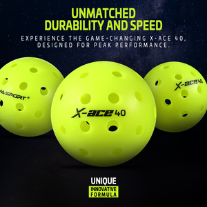 X-Ace 40 Custom Logo <strong>Pickleball</strong> <strong>Balls</strong> USAPA Approved 40-Hole PE <strong>Balls</strong> <strong>for</strong> Outdoor Training and Entertainment - Product Image 6
