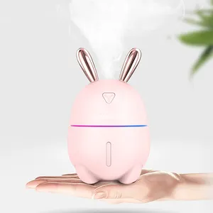 300ml Cute Ultra-silent Mist Maker Office Car Rabbit Shape Air Purifier Diffuser Bedroom Air Machine