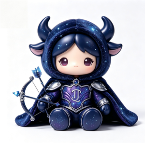 Figurine OEM personnalisée <span class=keywords><strong>Sagittaire</strong></span> Zodiaque Magie Étoilée en PVC ABS avec peluche douce et moelleuse, boîte mystère de collection Constellation, jouet artistique - Product Image 5