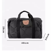 Sac à langer tendance, grande capacité, sac à langer pour maman et bébé, grand sac avec broderie, sac à main doux pour un usage quotidien, voyage d'été