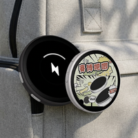Badge numérique intelligent LED en plastique IPS de 1,7 pouces avec contrôle par application, batterie au lithium, portable, pour cosplay, anime, événements de fans