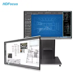 高清聚焦4K 55 65 75英寸液晶触摸屏交互显示教学平板交互式白板数字智能板