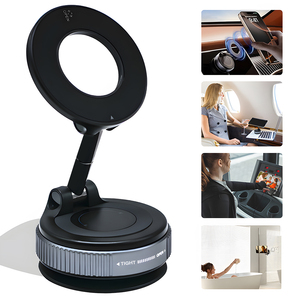 Supporto per telefono auto rotante di 360 gradi con forti magneti allungabili supporto Mobile e aspirazione sottovuoto per uso letto o scrivania - Product Image 2