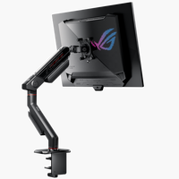 Nouveau support d'écran ROG Ergo AAS01R 2026 pour PC de jeu, support de moniteur pouvant accueillir un écran jusqu'à 49 pouces, 13,5 kg, VESA 100x100, support de bureau pour jeux