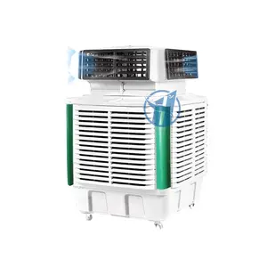 Refroidisseur d'air évaporatif mobile d'intérieur pour le restaurant/climatiseur évaporatif de sortie d'air multiple pour la partie extérieure