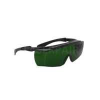 Lunettes de sécurité certifiées CE EN207 avec monture en plastique TR90, laser à fibre 1500W 1064nm OD>7 pour machine de soudage laser LP-YHP-2