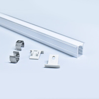 Profilé en aluminium LED 10*15mm avec fente en T pour montage encastré de bande LED pour décorations intérieures avec couvercle en PC