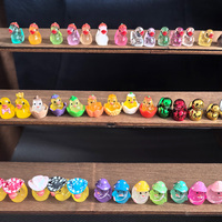Figurines d'animaux miniatures 3d personnalisées figurine aquarium aquariums accessoires mignon mini canard heureux vente en gros jouets de bain pour enfants
