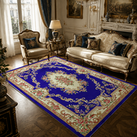 Tapis persan en polyester Benyi, fabriqué à la machine, certifié OEKO-TEX, facile à nettoyer, design luxueux, antidérapant, pour hôtel, impression personnalisée
