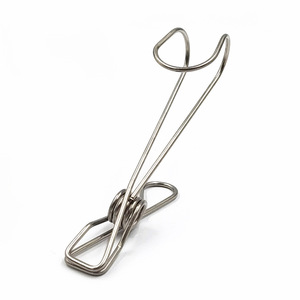 Stainless Steel Clothes Drying <b>Clips</b> With <b>Hooks</b> Anti Corrosion Modern Design For Bathroom Use - Product Image 2