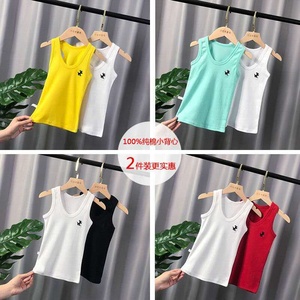 Canotte in cotone con scollo rotondo estivo per bambine morbide personalizzate - Product Image 4