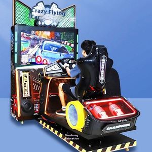 เครื่องเกมแข่งรถขนาดใหญ่แบบหยอดเหรียญ Crazy Racing พร้อมระบบจำลองการเคลื่อนไหวและภาพเคลื่อนไหวภาษาอังกฤษ 1 ปี สำหรับความบันเทิง - Product Image 5