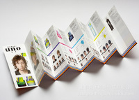 Impression de brochure pliée en accordéon de petite taille