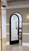 Porte d'entrée Arche personnalisée Top Round Luxury Double Solid Steel Material Front Exterior Entry Doors for a House