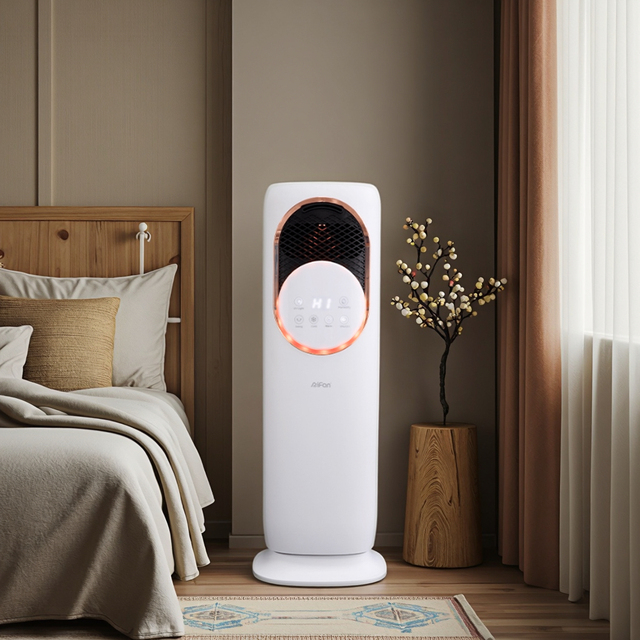 4-in-1 Smart Evaporative Air Cooler with Heater Remote Humidifier Misting Spray Portable Desktop Fan for Hotels