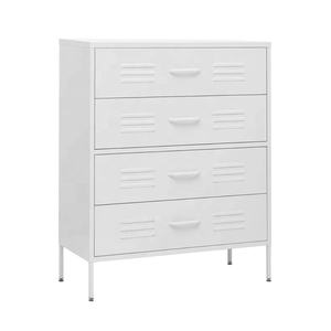 Cassettiera in Acciaio su Misura, Design Moderno, Alta con 4 Cassetti, Mobile Contenitore in Metallo per Camera da Letto e Soggiorno - Product Image 2