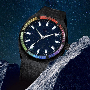 Relojes de Moda para Hombre, Reloj de Pulsera de Cuarzo de Lujo, Movimiento de Cuarzo Japonés, <span class=keywords><strong>Cielo</strong></span> Estrellado, Polvo de Estrellas Brillante, Acero Inoxidable, Resistente al Agua - Product Image 2
