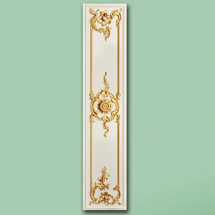 Banruo Nieuwe Luxueuze 3D Pu Plastic Gold Wall Art Coating Board Panel Voor Hotel Home Decoratie