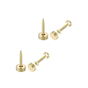 Tùy Chỉnh Gương Vít Với Cap 25Mm Đánh Bóng Brass Mạ Dome Đầu Cắm Khác Fastener Cho Công Cụ Quảng Cáo Phần - Product Image 3