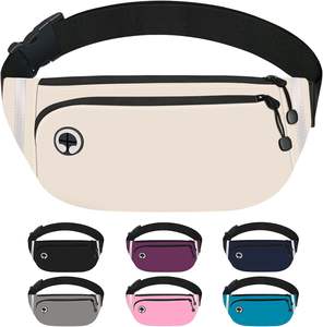 New Trend Polyester Utility <b>Crossbody</b> Cellphone Waist <b>Bag</b> Unisex Lightweight Pouch <b>Bag</b> White Fanny Pack Men Logo - Product Image 5