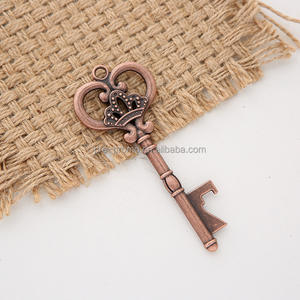 Venta al por mayor personalizado varios favores de la boda barato esqueleto antiguo llave abrebotellas - Product Image 3