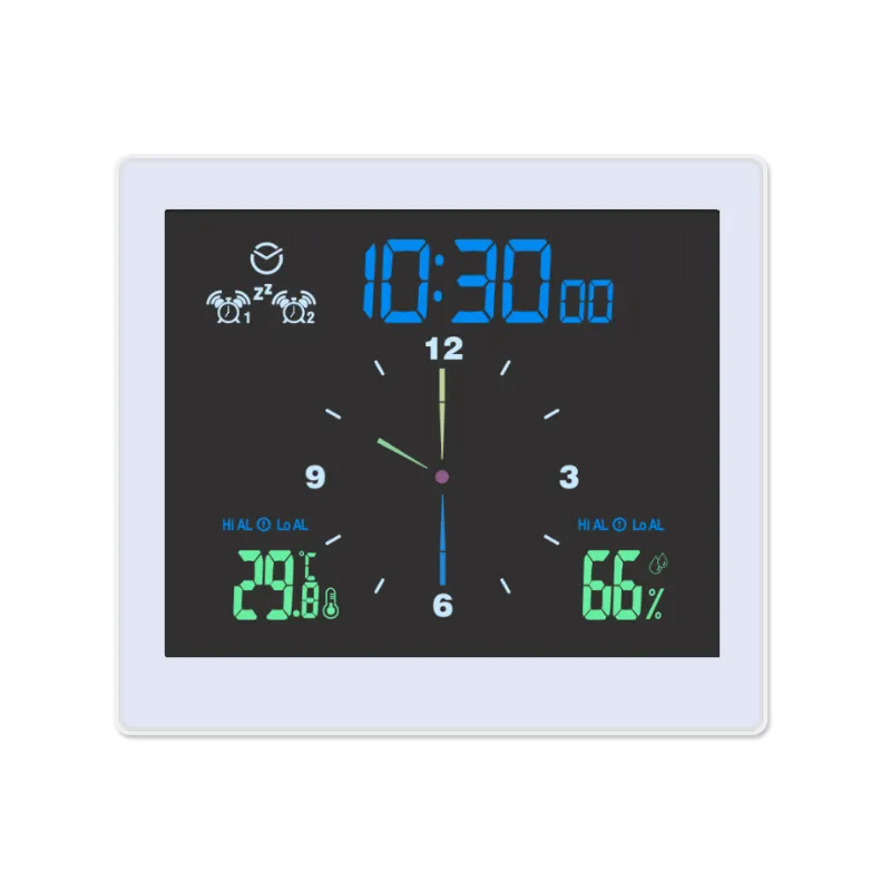 ЖК-настольные часы Ip65 настенные цифровые Угловые Ванная комната Водонепроницаемый светодиодный крепление