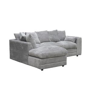 Set Divani Turchi Moderni <span class=keywords><strong>Divano</strong></span> Angolare a L in Tessuto Grigio - Product Image 5
