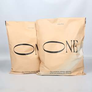 Bolsas de Embalaje de Plástico para Envíos, Color Beige, Impresión Personalizada, Duraderas, para Ropa - Product Image 2