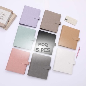 Yihe bán chạy nhất Saffiano Epi da A5 hàng tuần kế hoạch Tạp Chí Bìa tùy chỉnh 6 Vòng Vàng rộng hơn Chất kết dính Ngân sách sản phẩm nộp hồ sơ - Product Image 1