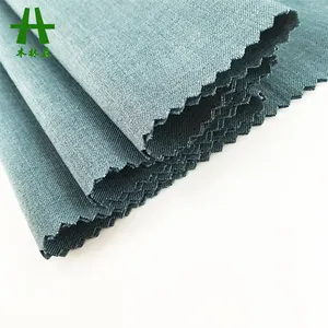 Mulinsen Textile Woven Plain Dyed 4 Way Stretch Lolis Polyester Fabric Price Per Yard